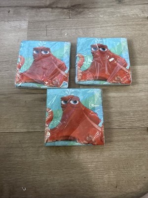 Finding Nemo Dory Paper Napkins Lot 3 Disney 16 Napkins Square Octopus Design I