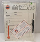 VINTAGE GULF OIL MEMO BOARD GAS SERVICE STATION PETROLIANA ADVERTISING 11 x 14