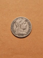 1938  COLOMBIA 2 TWO CENTAVOS WORLD COIN KM198 ABT FINE DETAILS FREE SHIP