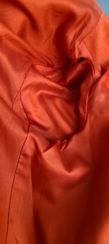 Ralph Lauren Women's Size 10 Wool Doubled Breasted Coat Jacket Orange Nice - Picture 7 of 12