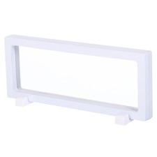 5Pcs 3D Floating Display Case, Coin Display Holder Case White, 9x3.5  