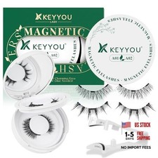 Daily Wear Reusable Magnetic Eyelashes 2 Pair with Mangetic Lash-A01+A02