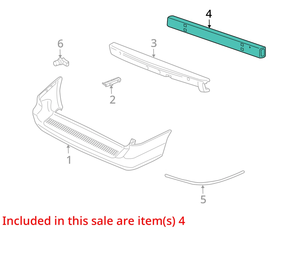 PARAGOLPES FORD MERCURY FREESTAR MONTEREY 2004-2005 3F2Z17906AA - NUEVO OEM Foto 2 de 3