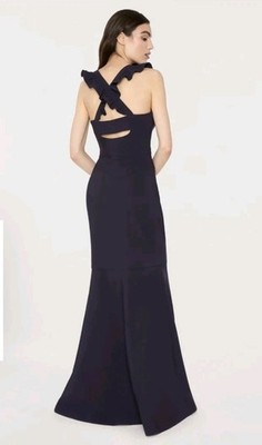 Likely Hara Gown Lined Navy Blue Sz 12 $398 MSRP