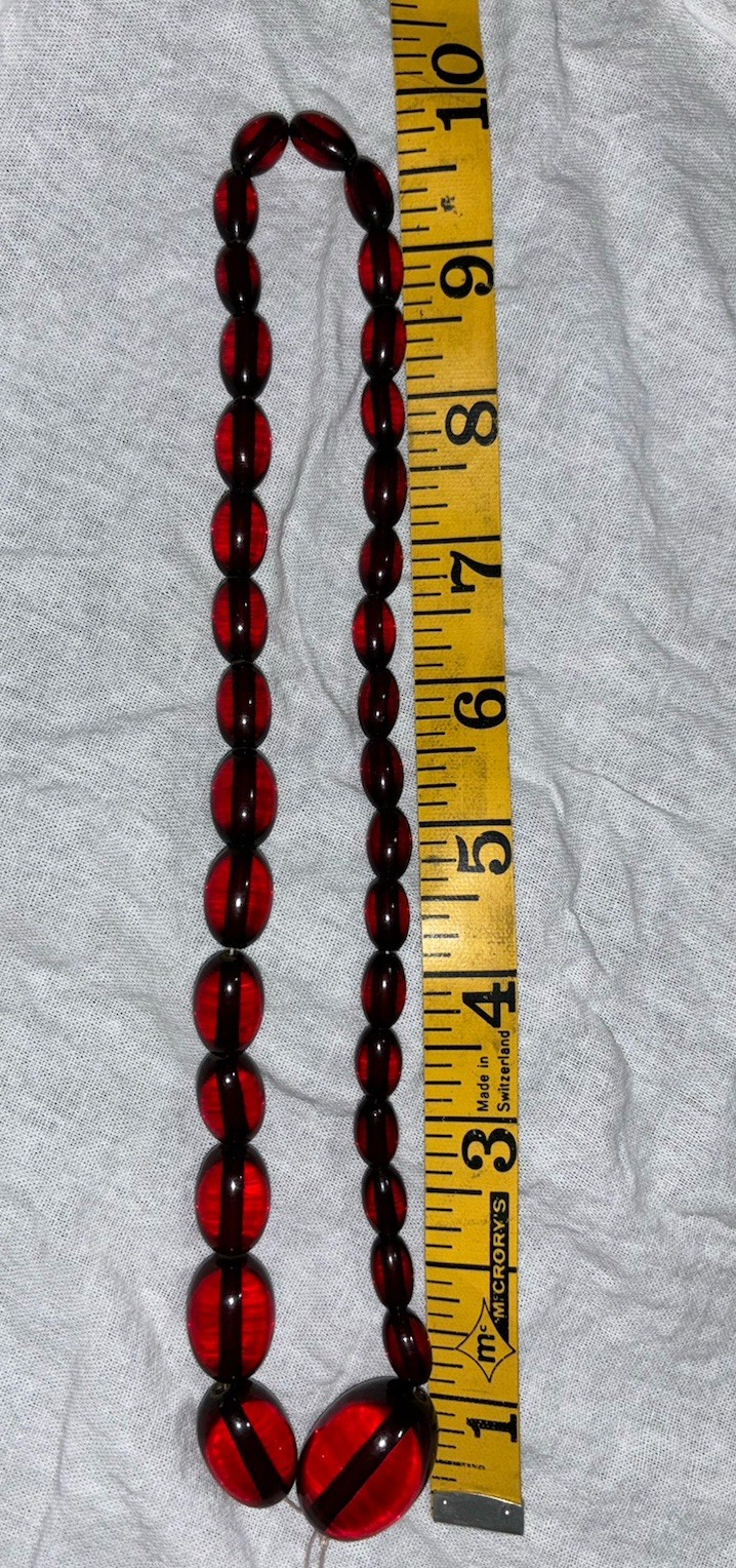 Vintage Translucent Cherry Amber Bakelite Graduat… - image 5