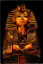 Campoc Coffin Egyptian Museum in Cairo Vintage Postcard TP12-17