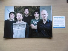 Radiohead band "Ed Colin Phil" autographs signed 20x30 cm photo ACOA