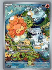Castform Sunny Form Holo Illustration Rare SV08: Surging Sparks 195/191 NM on eBay
