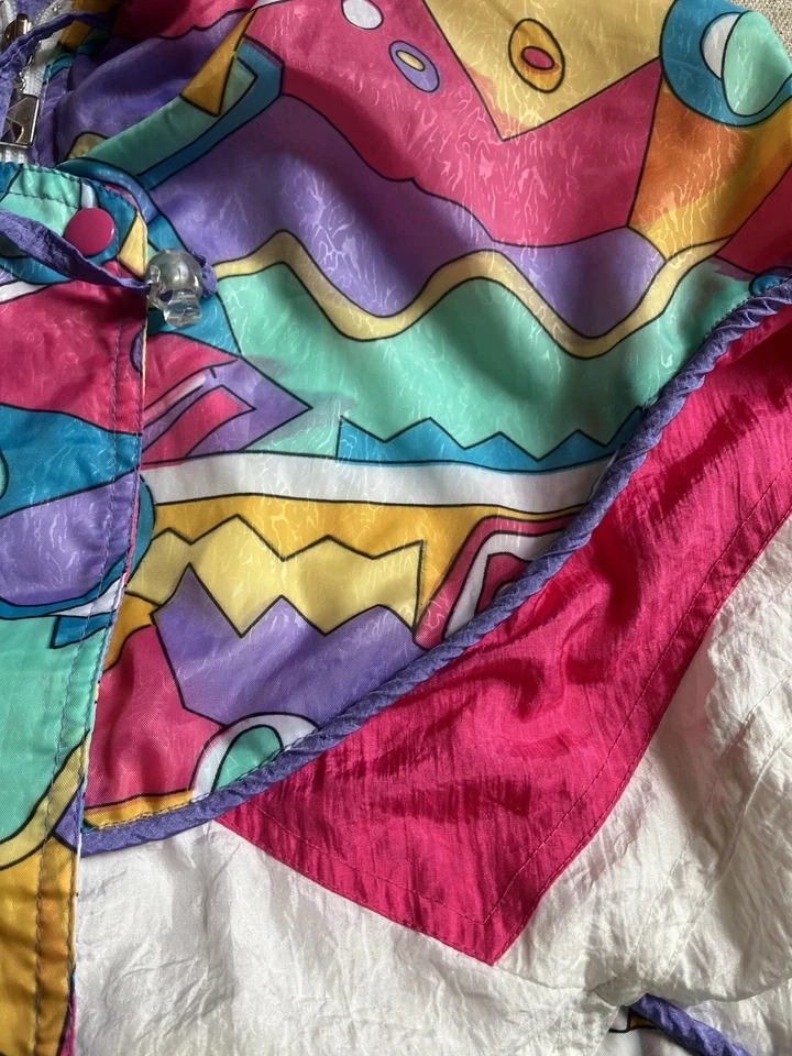 Chándal Vintage Años 80-90 Para Mujer Medio Activo Material Raro Color Way Nylon Foto 3 de 4