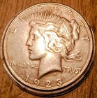 1923-S Peace Silver Dollar - Choice AU Great Eye Appeal, Nice Semi Key Date  — photo 1