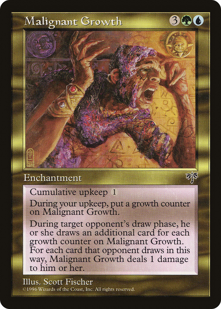 MALIGNANT GROWTH x1 mtg NM Mirage 1 Rare