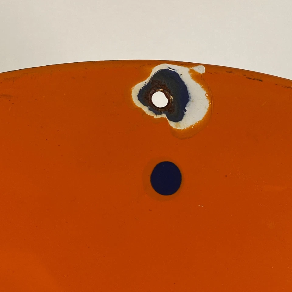 Gulf Enamel Sign - Ø 50cm (19.7") - Nice Garage Vintage Gas Station Wall Signage - Image 2 of 4