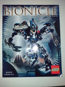 LEGO BIONICLE: KREKKA 8623 INCLUDES MANUAL, MISSING DISK, HOSE, FOOT PIECE