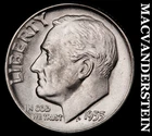 1955 Roosevelt Dime- Silver- Choice Gem Brilliant Uncirculated- Luster #J9336