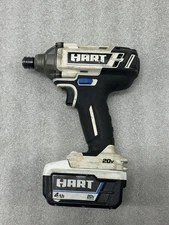 Hart 1/4" HPID01VN 20-Volt Cordless Impact Driver W 4ah Battery