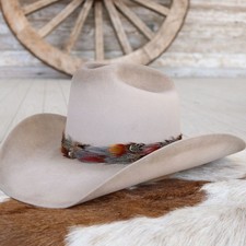 Feather Hat Band for Western Cowboy Hats, Fits All Styles - Dripping Springs