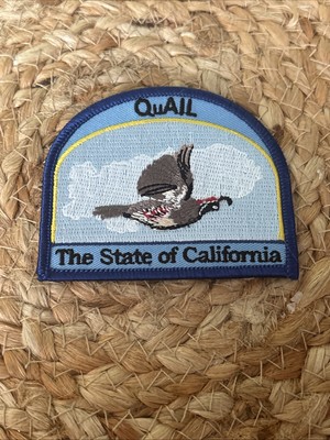 Quail State Bird California Patch Iron On Rare Logo 3  Game 1931