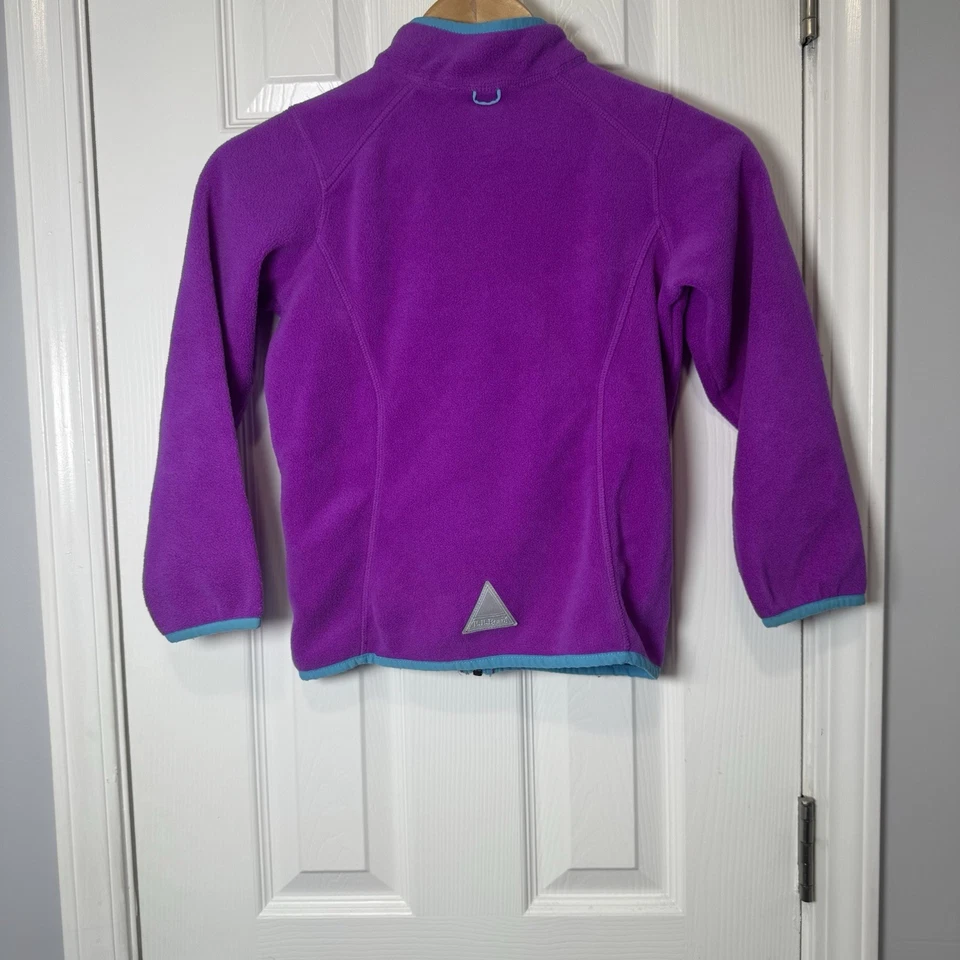 LL Bean Chaqueta Juvenil L 6x-7 Rosa Vellón Cremallera Senderismo Aire Libre Informal Niñas Foto 4 de 4