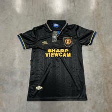 MANCHESTER UNITED 1993 1995 AWAY SHIRT FOOTBALL SOCCER JERSEY UMBRO MENS Size M