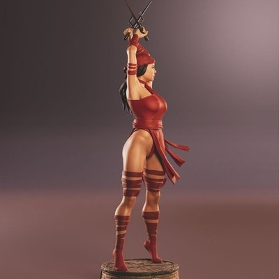 Elektra 1/6 Scale Resin Statue Hand Painted Premium Collectible Display Figure
