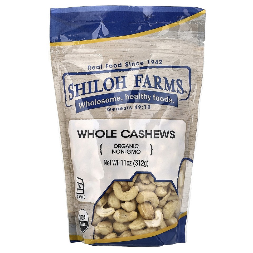 Organic Whole Cashews, 11 oz (312 g)