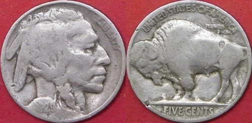 Good 1929P US Buffalo Nickel