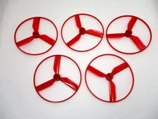 5 x SNAP CIRCUITS Elenco Red Plastic Fan Blade / Spinner