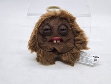 FUGGLER Funny Ugly Plush Monster Keychain Keyring HEDGE GROG-BROWN New w/Tags