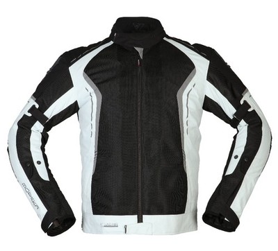 Modeka Khao Air Size L Men's Motorcycle Jacket Waterproof Black-Light Grey