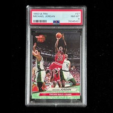 PSA 8 NM-MT 1992 ULTRA NBA MICHAEL JORDAN #27