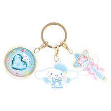 Sanrio 3 Charm Keychain Magical Jewelry/CINNAMOROLL H56 W51 D