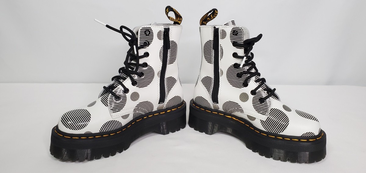 Dr Martens Jadon US 6/UK4/37 Polka Dot Smooth Leather Dr Martens Jadon US 6/UK4/37 Polka Dot Smooth Leather
