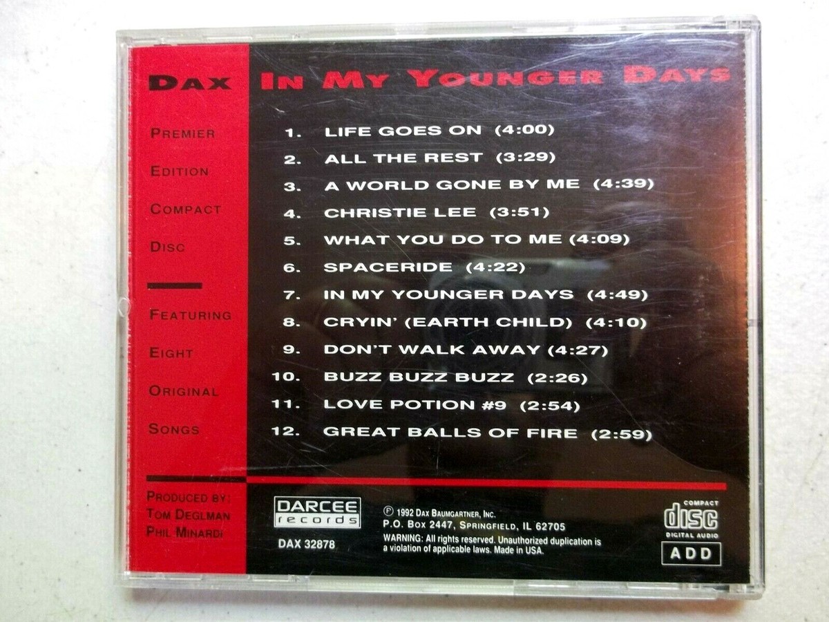 Dax In My Younger Days CD 1992 | eBay