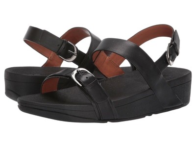 Women's Shoes FitFlop EDIT Slingback Arch Support Wedge Sandals T15-001 BLACK | eBay