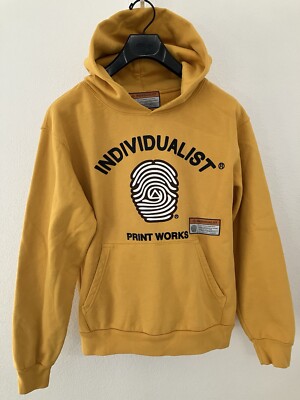 Individualist Labs Print Works Hoodie Small 100% Organic Cotton  Streetwear DS