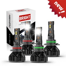For 1994-1998 Chevy C10 C/K 1500 Tahoe Silverado 9005+9006 LED Headlights Bulbs