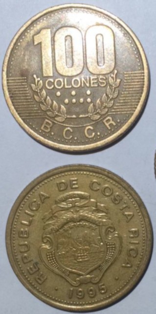 Costa Rica 100 Colones 1995 Online Ebay T1 Costa Rica 100 Colones 1995 Magnetic 30mm Copper Steel Coin Km230