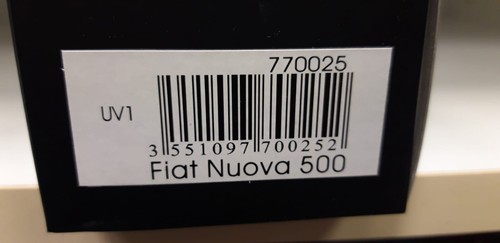 Norev Fiat Nueva 500 Perla Blanca Metálica 2007 1/43 770025 - Imagen 2 de 2