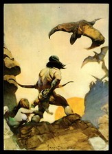Frank Frazetta Fantasy Art Exotic Sexy Pin Up Card 44 Return of Jongar Dragon