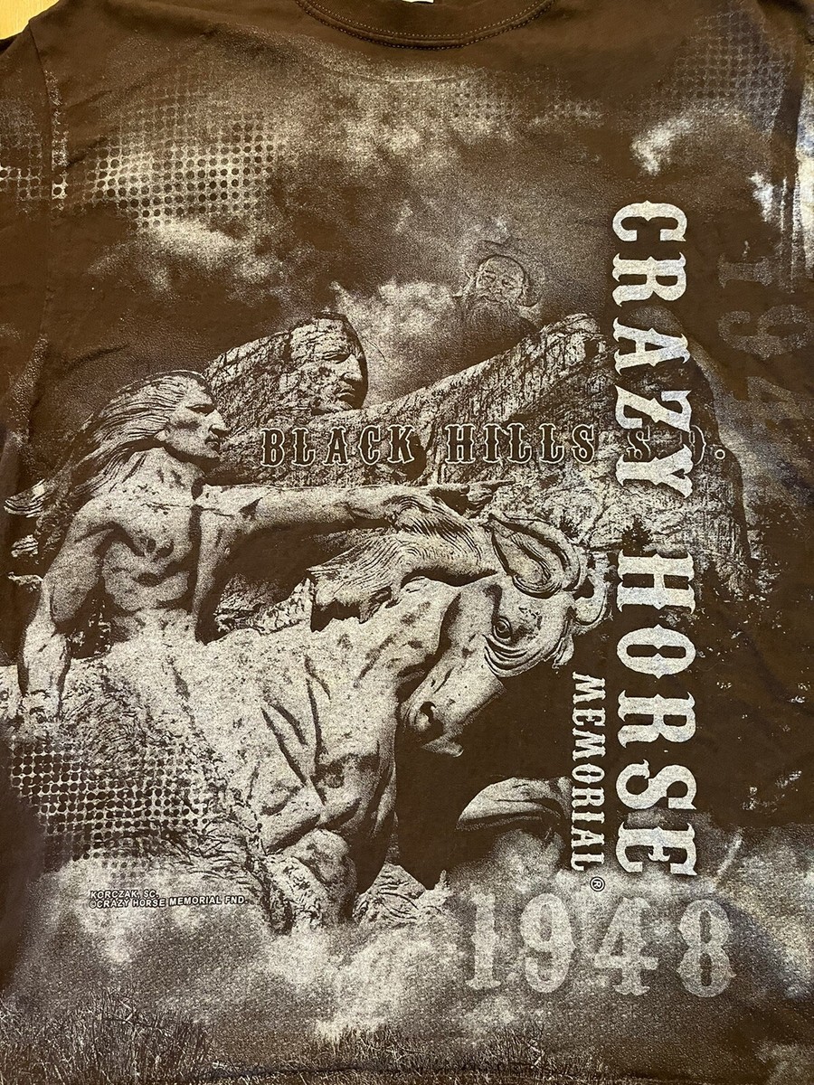 トップス 90s-00s Crazy Horse Memorial Sweatshirt Crazy horse memorial walking - Gem