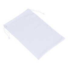 Ski Goggle Bag, Microfiber Snow Goggles Case Drawstring Pouch White