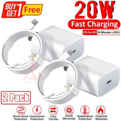 Original OEM USB Power Adapter 20W Fast Charger Type C For iPhone charger Apple