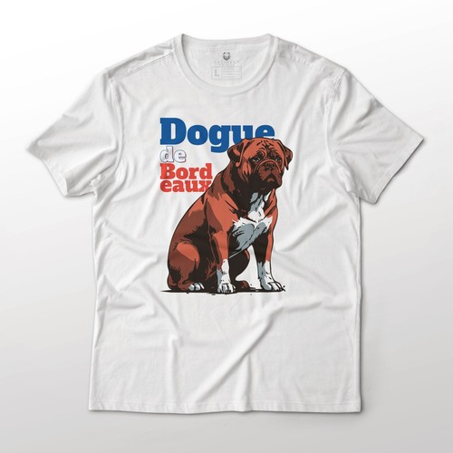 Dogue de Bordeaux French Mastiff Dog Graphic T-Shirt Unisex - Picture 11 of 11