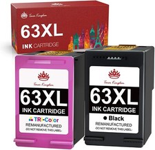 2x 63XL 63 XL Ink Cartridge for HP Envy 4516 4520 4522 OfficeJet 3830 4650 5255