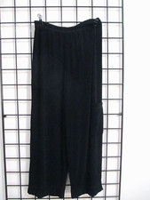 CHICO'S TRAVELERS   SIZE 1 / MEDIUM BLACK / 26" INSEAM / PULL ON STRETCH PANTS