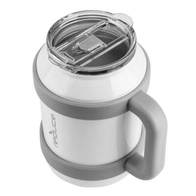 REDUCE Cold1 Stainless Steel Mug 50oz Tumbler with 3 in 1 Sip Lid Handle & Straw