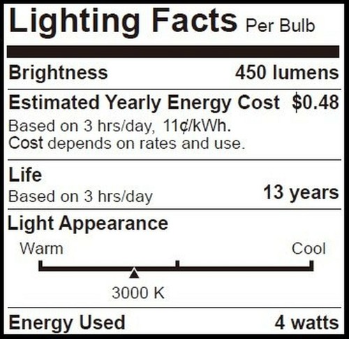 Bioluz LED T10 Dimmable LED Filament Bulb 4W (40W Equivalent) 450 lumens Soft... - Picture 4 of 6