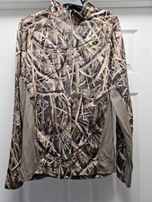 Men's Mossy Oak 1/4 Zip Lightweight Pullover Shirt Size M H4 