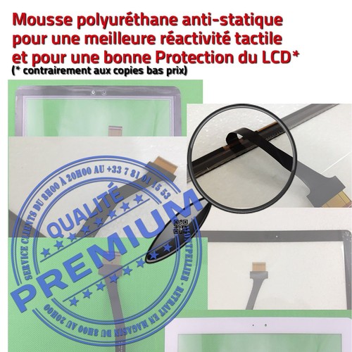 Vitre Tactile Blanche GT-P5100 TAB 2 10.1 Ecran Blanc Qualité PREMIUM Supérieure - Photo 4/5