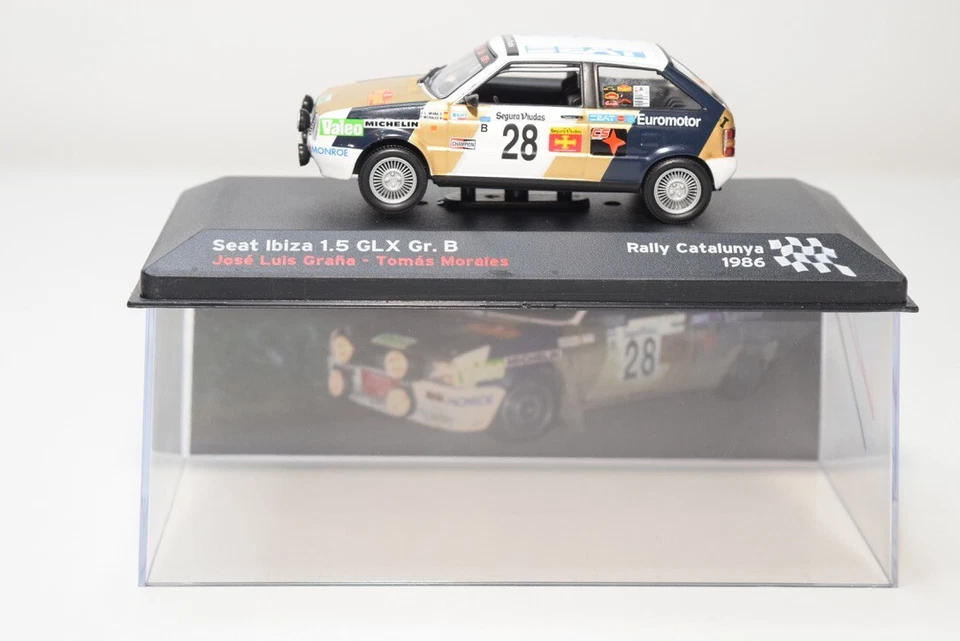 B21 1:43 ALTAYA IXO SEAT IBIZA 1.5 GLX GR. B RALLY CATALUNYA 1986 #28 MIB - Immagine 2 di 4